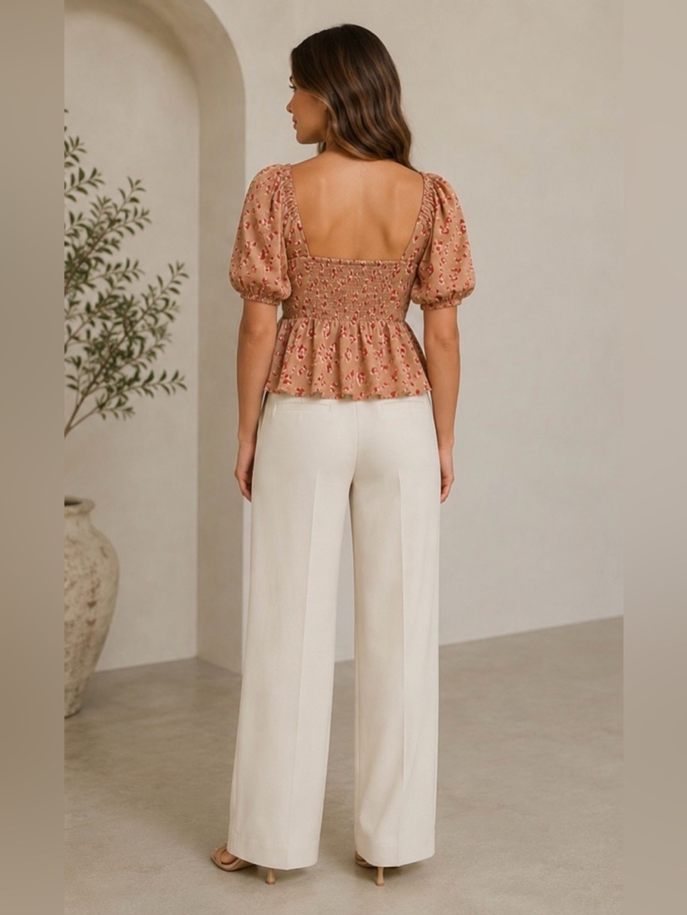 entro Animal Print Peplum Top - Picture 6 of 8